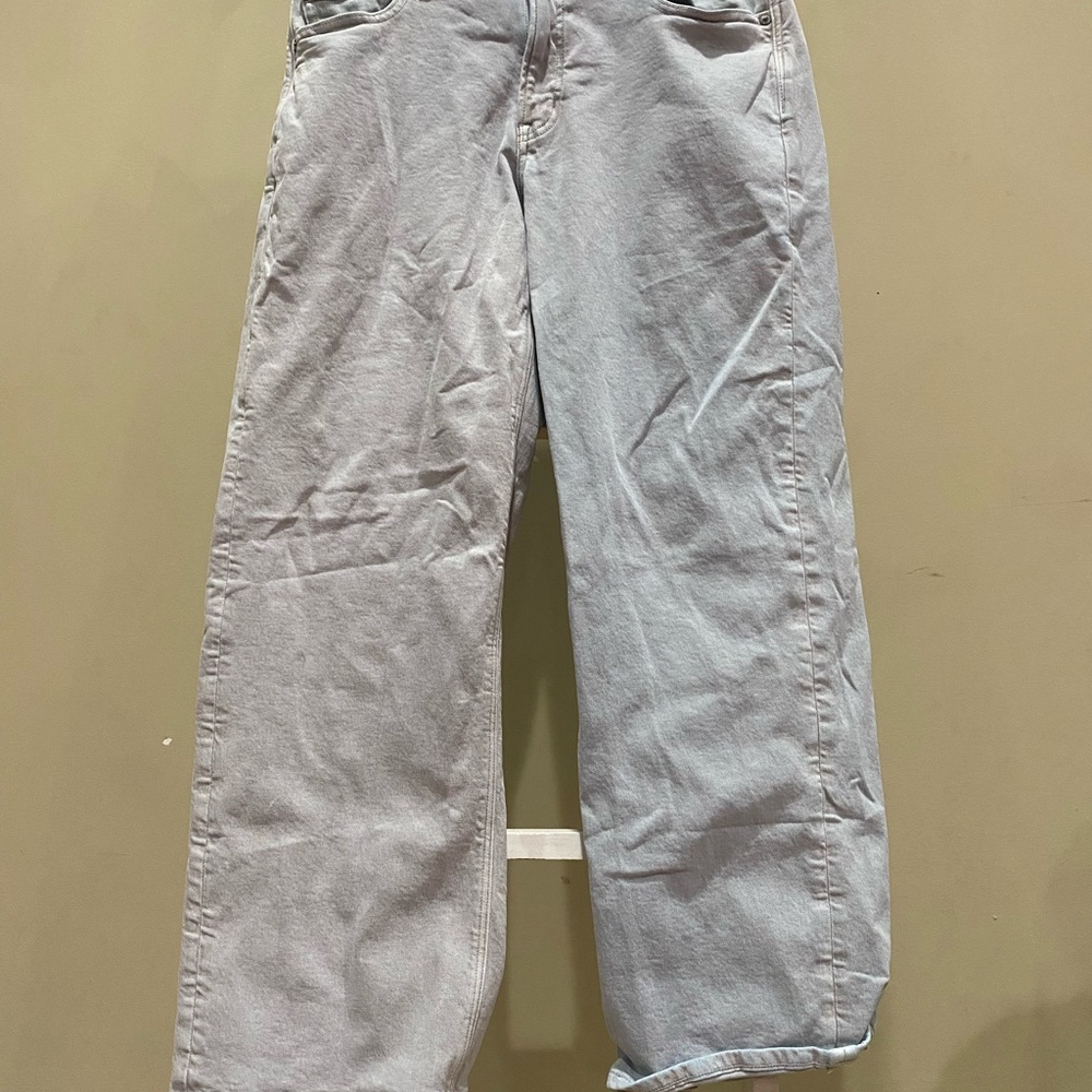 American Eagle Outfitters Light Gray Stretch Stovepipe Jeans – Women’s Size 6